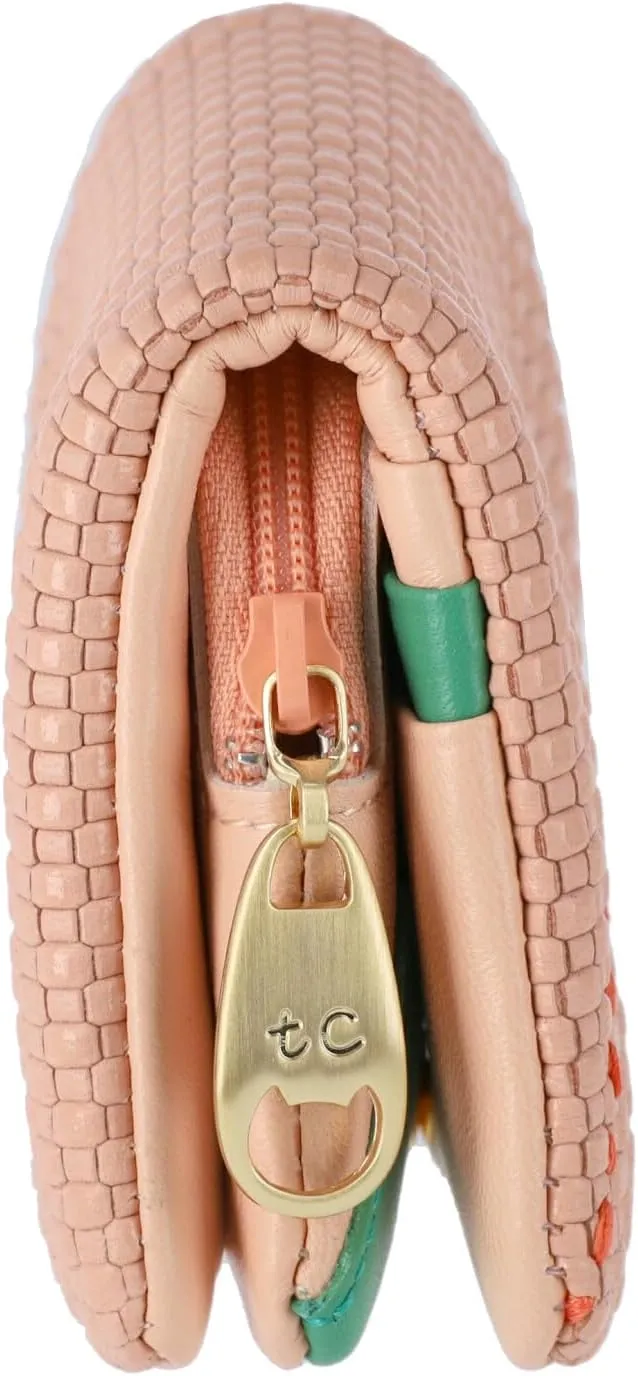 Women's Embossed Mesh Mini Wallet