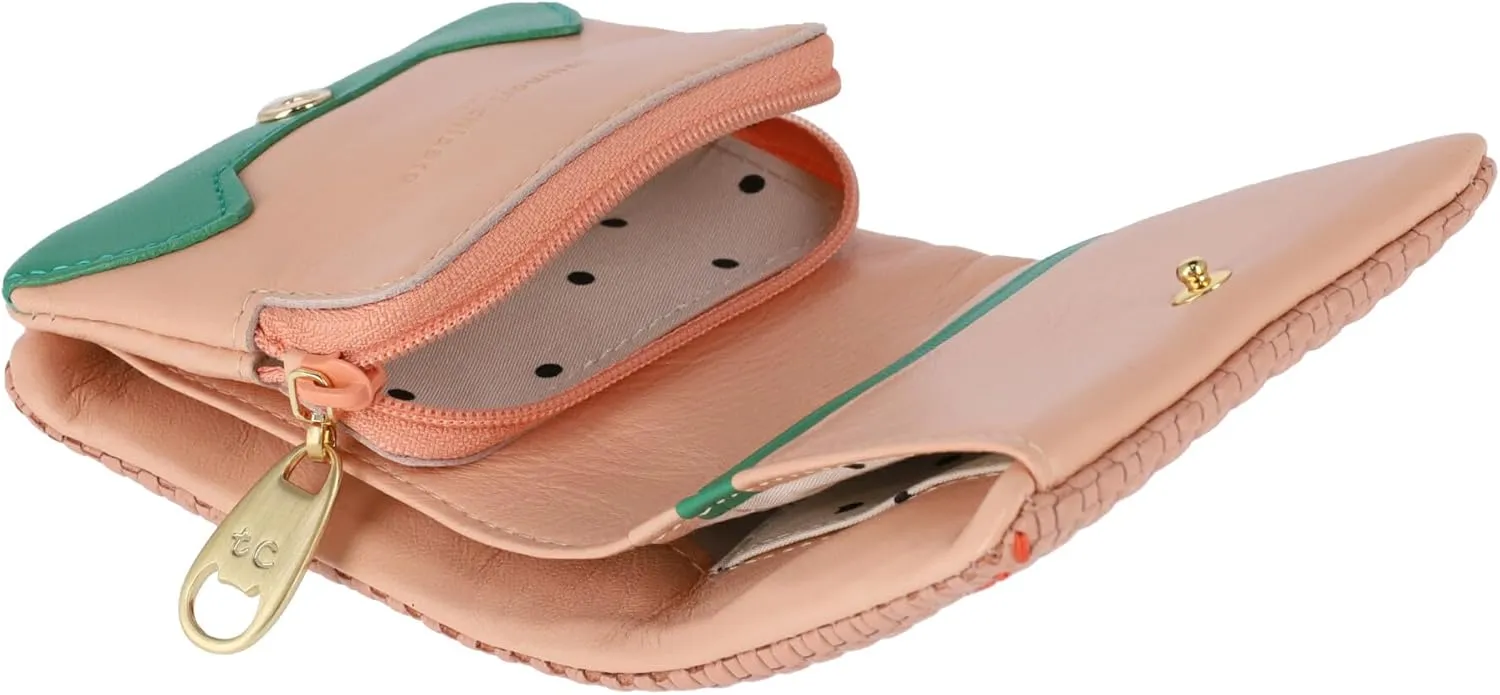 Women's Embossed Mesh Mini Wallet
