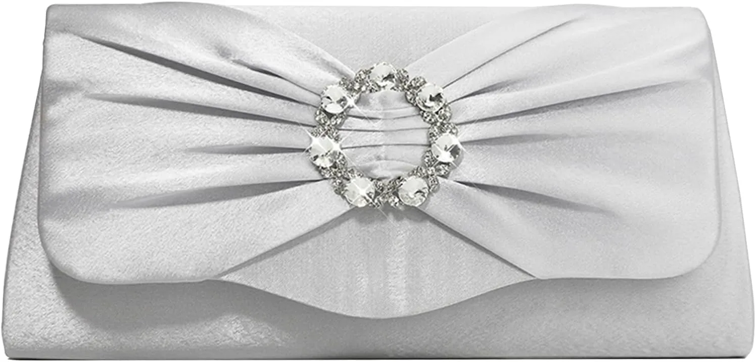 Womens Evening Bag Sparkly Bow Rhinestone Clutch Purses for Women Wedding Party Purses Glitter Cocktail Prom Handbags