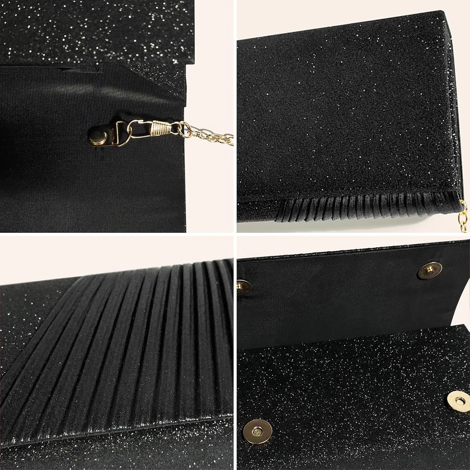 Womens Evening Bag Sparkly Clutch Purses for Women Wedding Party Purses Glitter Cocktail Prom Handbags