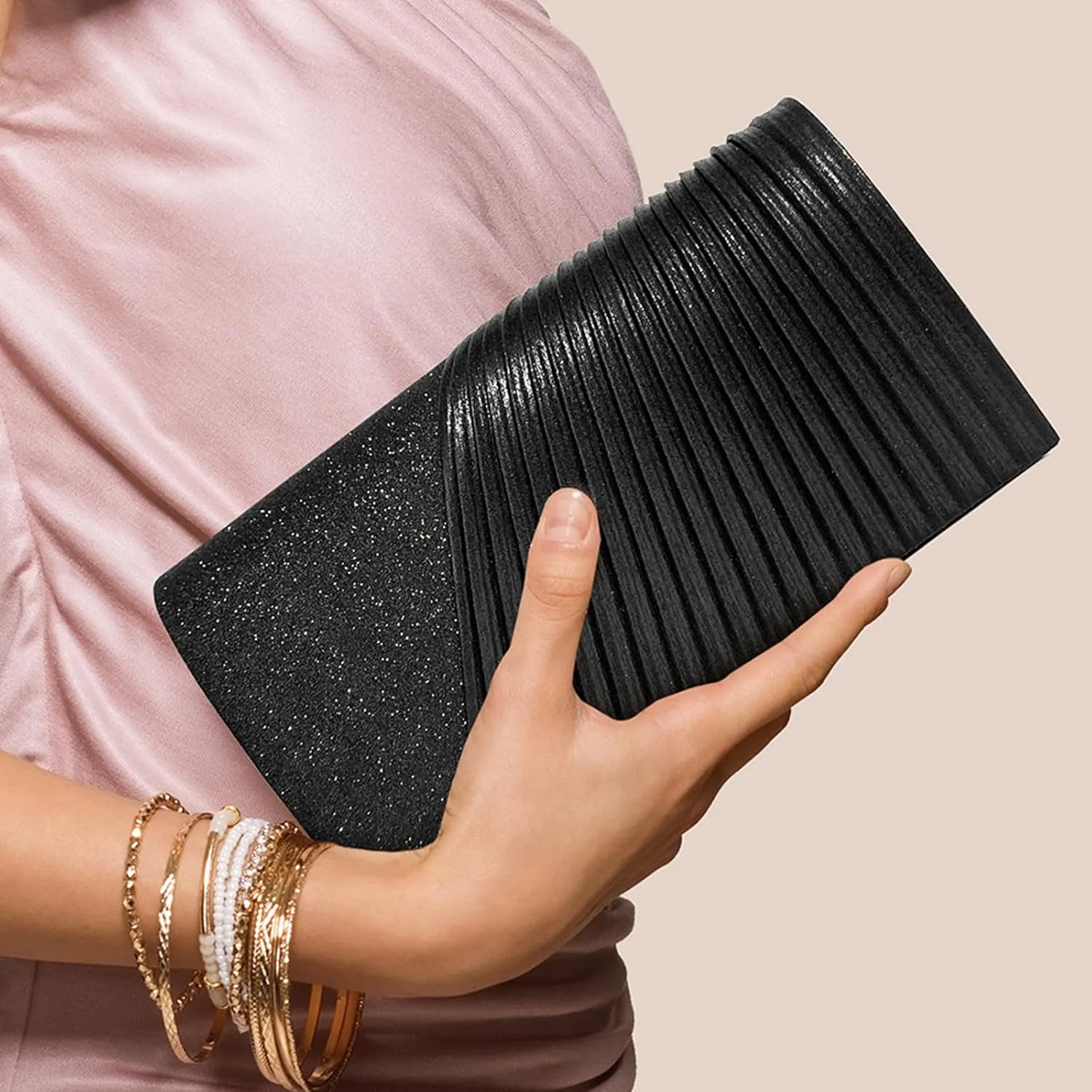 Womens Evening Bag Sparkly Clutch Purses for Women Wedding Party Purses Glitter Cocktail Prom Handbags