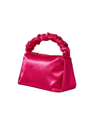 Women’s Hot Pink Slouchy Handle Clutch Bags in Satin