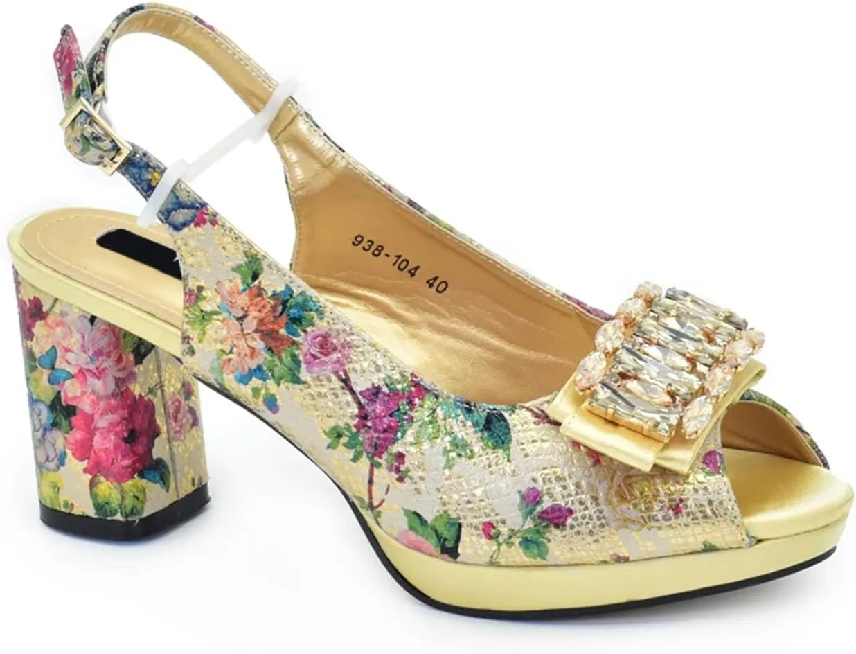 Womens Italian Style Rhinestone Decorated Wedding Shoes and Bag Set Elegant High Heels Luxury Bridal Accessories