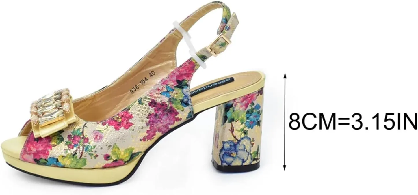 Womens Italian Style Rhinestone Decorated Wedding Shoes and Bag Set Elegant High Heels Luxury Bridal Accessories