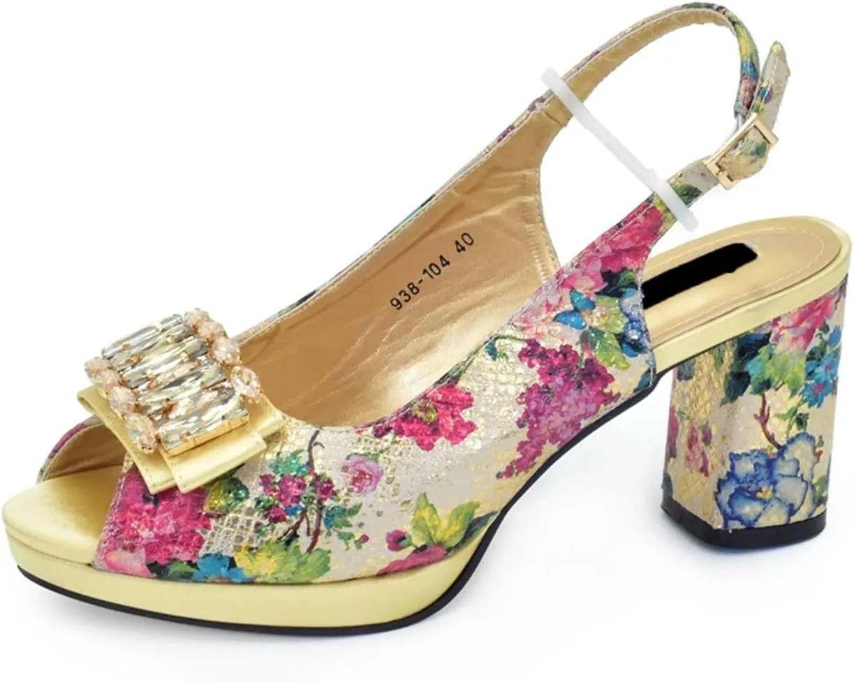 Womens Italian Style Rhinestone Decorated Wedding Shoes and Bag Set Elegant High Heels Luxury Bridal Accessories