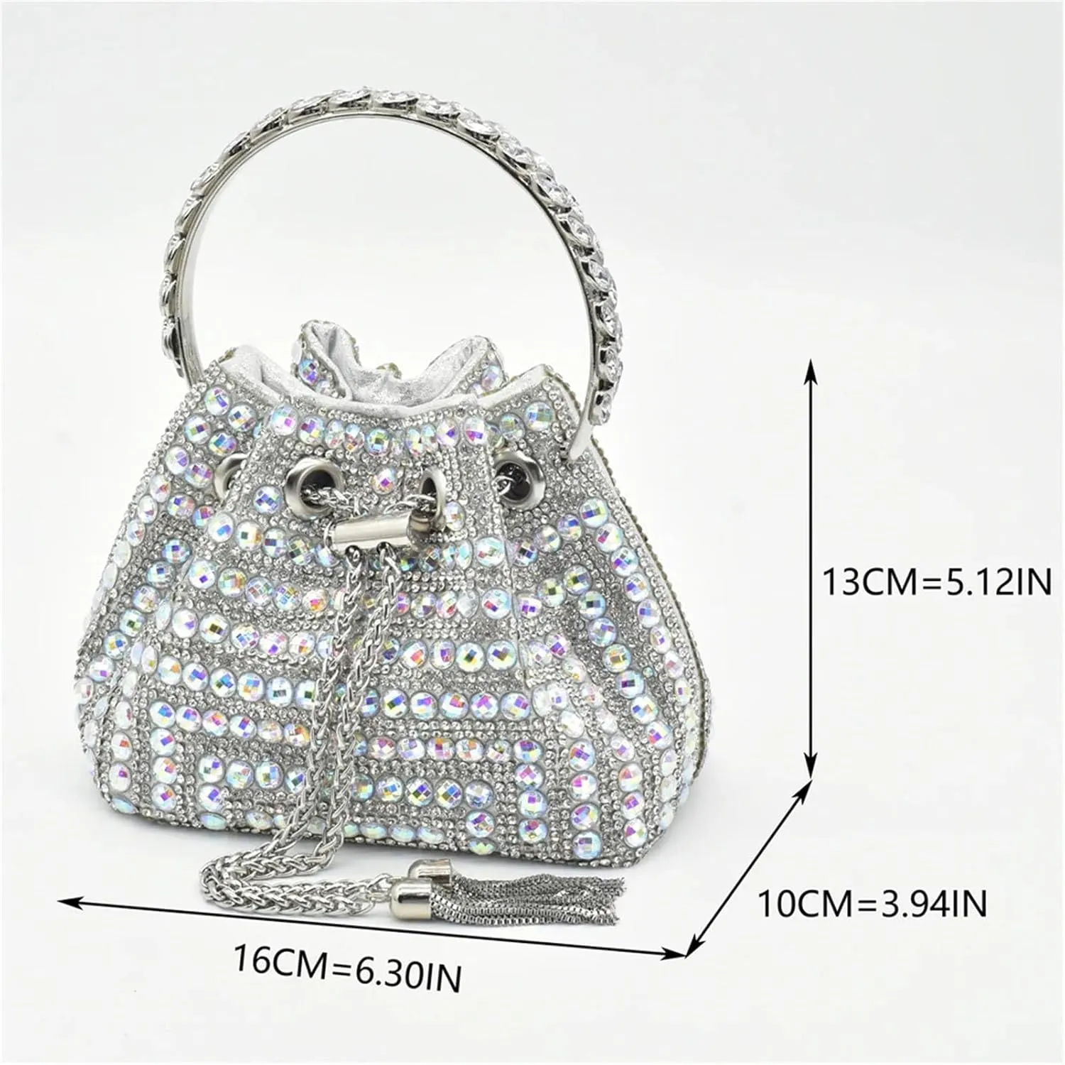 Womens Nigerian Inspired Designer Evening Shoes and Shoulder Bag Combo Rhinestone Accented High Heels for Bride