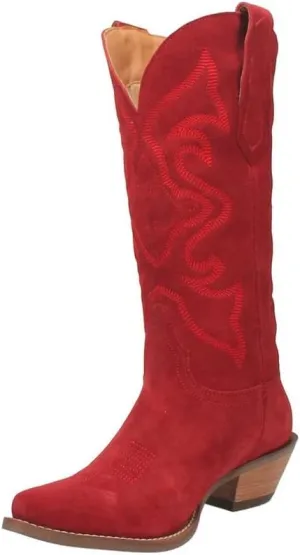 Women's Out West Fashion Boot, Red, 8.5