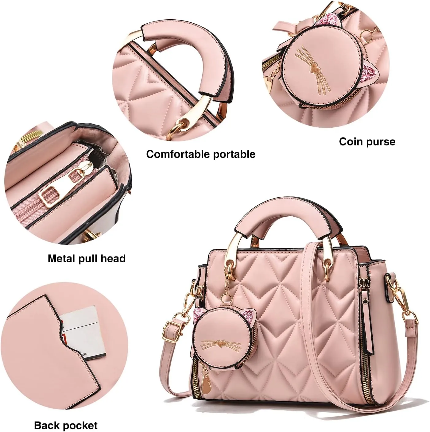 Xiaoyu Fashion Purses and Handbags for Women Ladies Crossbody Bags Top Handle Satchel Shoulder Bags Small Totes