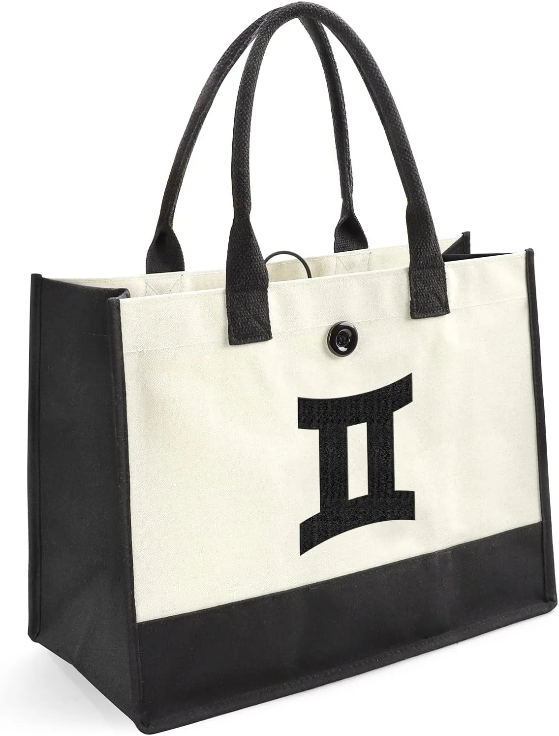 YOOFAN Canvas Tote Bag - Personalized 12 Zodiac Signs Bag, Birthday Gift for Women, Anniversary, Bridal Shower, Wedding, Mom and Daughter, Gemini
