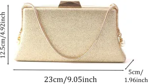 YYW Clutch Purse For Women Evening Bag Wedding Party Glitter Purse Shoulder Handbag
