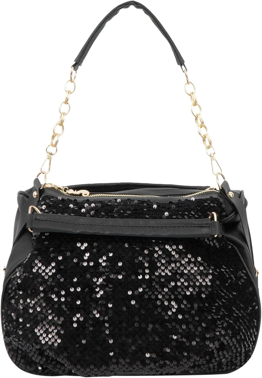 ZLM BAG US Punk Rivet Hobo Handbag for Women Large Crossbody Purse Leather Top Handle Bag